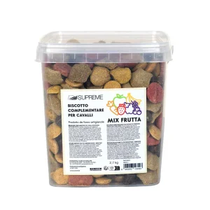 Supreme Biscotti Mix di Frutta per Cavalli 2,7 kg - Unica Mix di Frutta