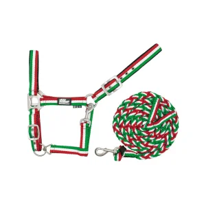 Supreme Cavezza in nylon tricolore con lunghina