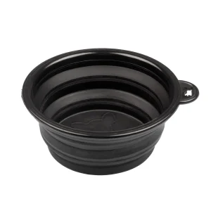 Supreme Ciotola Pieghevole Piccola in Silicone per Cani - Unica Nero