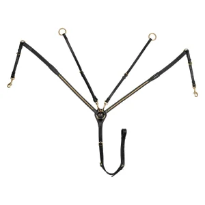 Supreme Pettorale in cuoio con clincher dorato