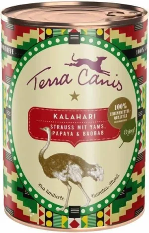 Terra Canis Kalahari Namibia Struzzo 400 g - Umido per cani