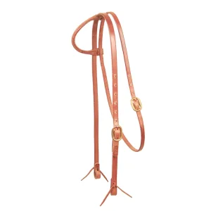 Testiera 1 orecchio in cuoio harness con sottogola - Schutz Brothers