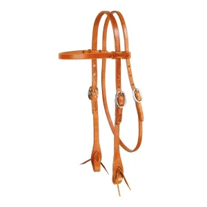 Testiera dritta western in cuoio grasso Schutz Brothers