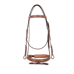 Testiera inglese Equestro Silver in cuoio