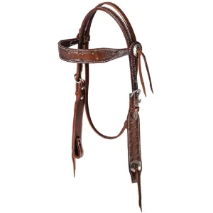 Testiera Square Barbwire - Pool's (western) - Unica Marrone