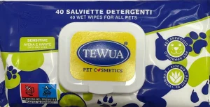 Tewua Salviette Sensitive 40 Pz - Igiene Cani
