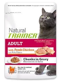 Trainer Natural Adult con Pollo Fresco Umido Gatto 12x85g