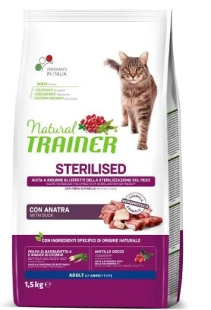 Trainer Natural Cat Sterilized Anatra 1,5 kg