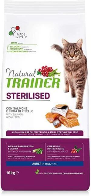 Trainer Natural Cat Sterilized Salmone 10 kg