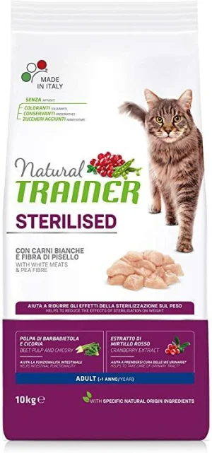 Trainer Natural Cat Sterilized Tacchino 10 kg
