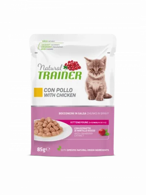 Trainer Natural Kitten & Young Pollo 85 g per gattini