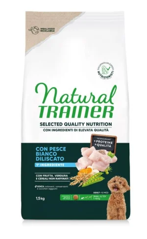 Trainer Natural Selected Quality Mini Pesce Bianco Kg 1,5