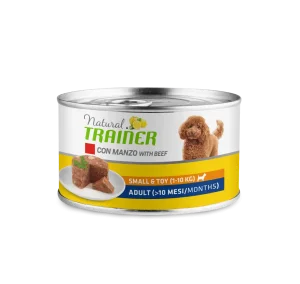 Trainer Natural Small & Toy umido al Manzo - scatoletta 150 gr
