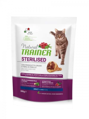 Trainer Natural Sterilised Gatto Adulto Prosciutto Crudo 300 g