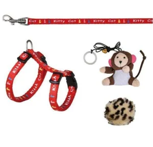Trixie Parure `` Kitty Set `` Per Gatti E Gattini - Colori Assortiti