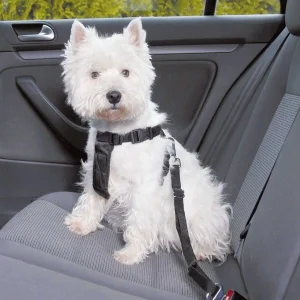 Trixie Pettorina Auto Cane Regolabile Nera