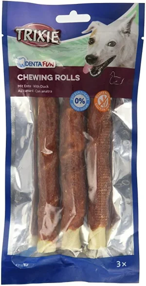 Trixie Denta Fun Rolls Bastoncini con Anatra 3x17 cm - 140 g