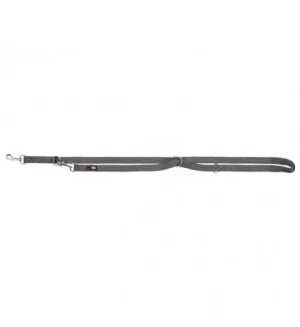 TX Premium Guinzaglio Addestramento Doppio, TRIXIE, 2m/15mm, Grigio