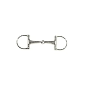 Umbria Equitazione Filetto a D snodato in acciaio inox (cannone vuoto 22mm)