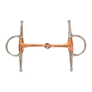 Umbria Equitazione - Filetto aste pieno con imboccatura in rame 18 mm