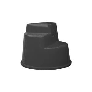 Umbria Equitazione - Scalino 3 gradini in plastica - Nero