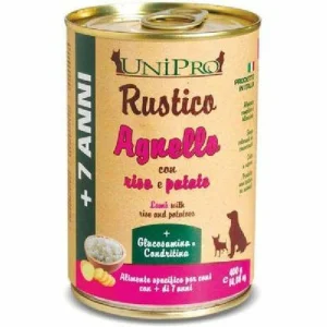 Unipro Rustico Agnello +7 con Riso e Patate per Cani, 400 g