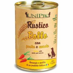 Unipro Rustico Pollo, Pasta Integrale e Carote 400 g