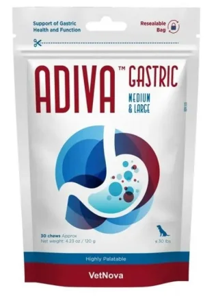 VETNOVA ADIVA GASTRIC M/L 30 Chews Gr 120