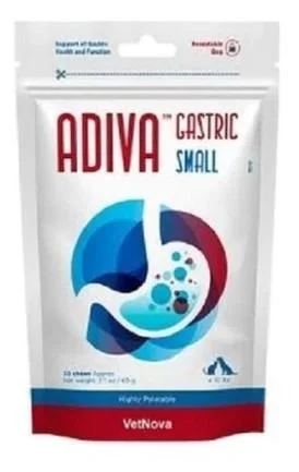 VETNOVA Adiva Gastric Small 30 Chews 60g
