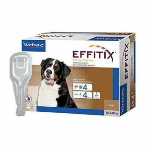 Virbac Effitix Extralarge 40-60 kg - 4 pipette da 6,6 ml