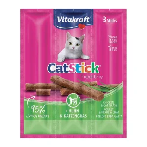 Vitakraft Cat-Stick Pollo ed Erba Gatta 3 pezzi - 18 g