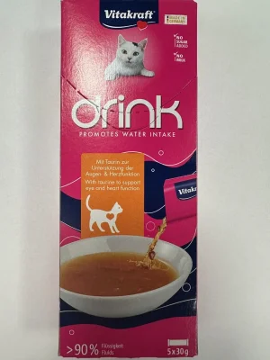 Vitakraft Drink Pollo e Taurina per Gatti - 5 x 30 g