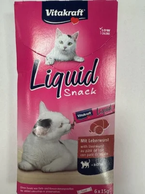 Vitakraft Liquid Snack Fegato e Biotina 6 x 15 g
