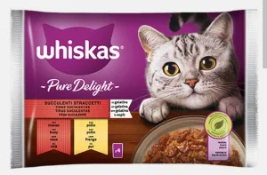 Whiskas Pure Delight Succulenti Straccetti 4x85g