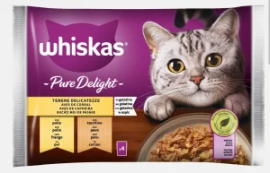 Whiskas Pure Delight Tenere Delicatezze 4 x 85 g