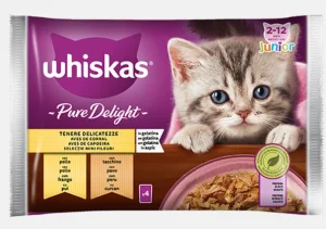 Whiskas Pure Delight Tenere Delicatezze Junior 4 x 85