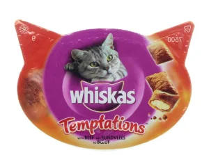 Whiskas Temptations Manzo 8 x 60 g