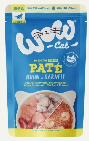 WOW Cat BST Pâté Kitten Pollo e Gamberi 12 x 125g