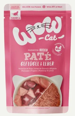 WOW Cat Bst Paté Kitten Pollo Fegato 12 x 125g - Mangime Umido