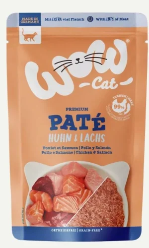 WOW Cat Bst Paté Pollo Salmone 12 x Gr 125