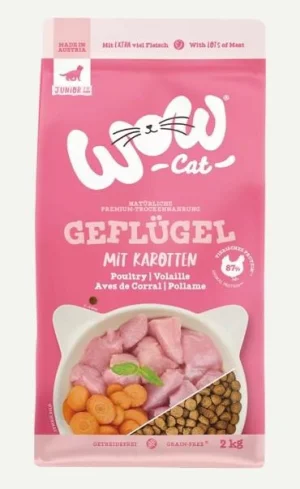 WOW Cat Junior Pollame 2 kg - Mangime Secco per Gatti