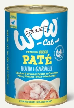 WOW Cat Junior Pollo/Gamberetti 400g