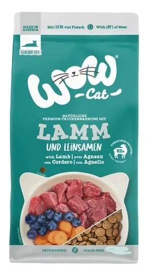 Wow Cat Senior Agnello 325g - Mangime Secco per Gatti