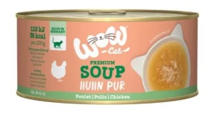 WOW Cat Zuppa con Pollo - 70g