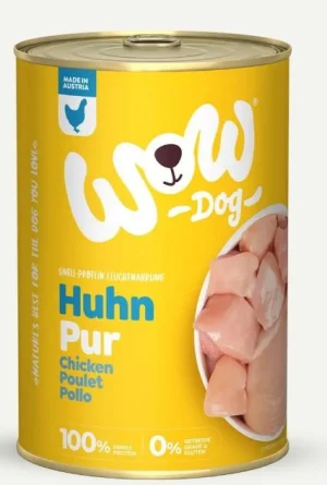 WOW Dog Pollo Puro 400g - Mangime Umido per Cani