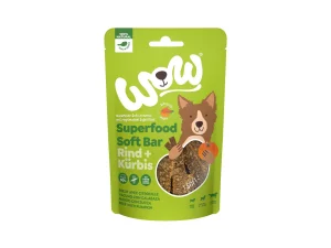 WOW Dog Soft Bar 150g Manzo e Zucca