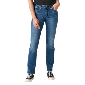 Wrangler Jeans Straight Air Blue - donna