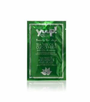 Yuup Salviette Tea Tree Oil e Olio di Neem - Igiene per Cani