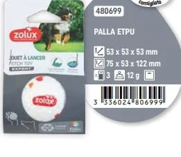 Zolux Gioco Palla ETPU Small per Cani