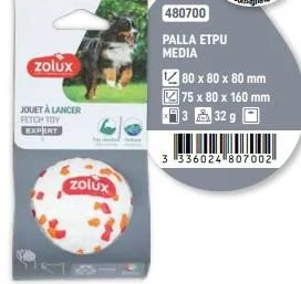 Zolux Palla Gioco ETPU Medium per Cani